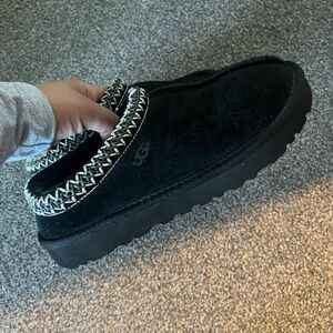 UGG Black Suede Slip-On Shoes